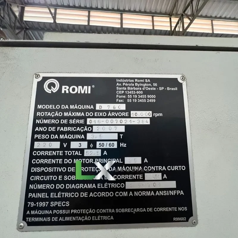 CENTRO DE USINAGEM ROMI D760 10.000 RPM – SIEMENS (9)