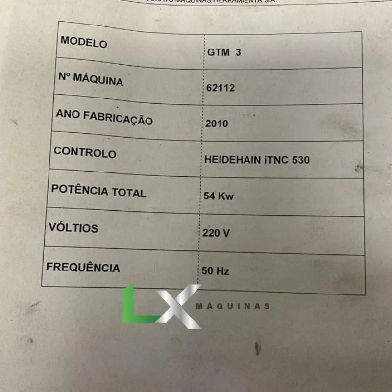 FRESADORA MANDRILHADORA FLOOR TYPE CNC LAGUN GTM3 7 EIXOS - HEIDENHAIN - 2010 (1)