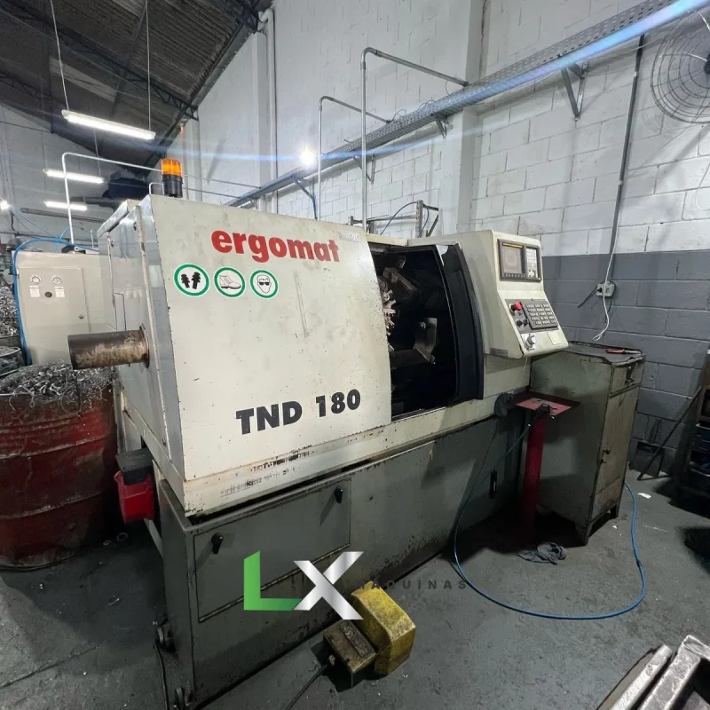 TORNO CNC ERGOMAT TND180 - FANUC - ANO 2005 (2)