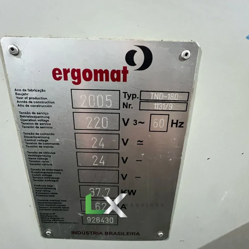 TORNO CNC ERGOMAT TND180 - FANUC - ANO 2005 (5)