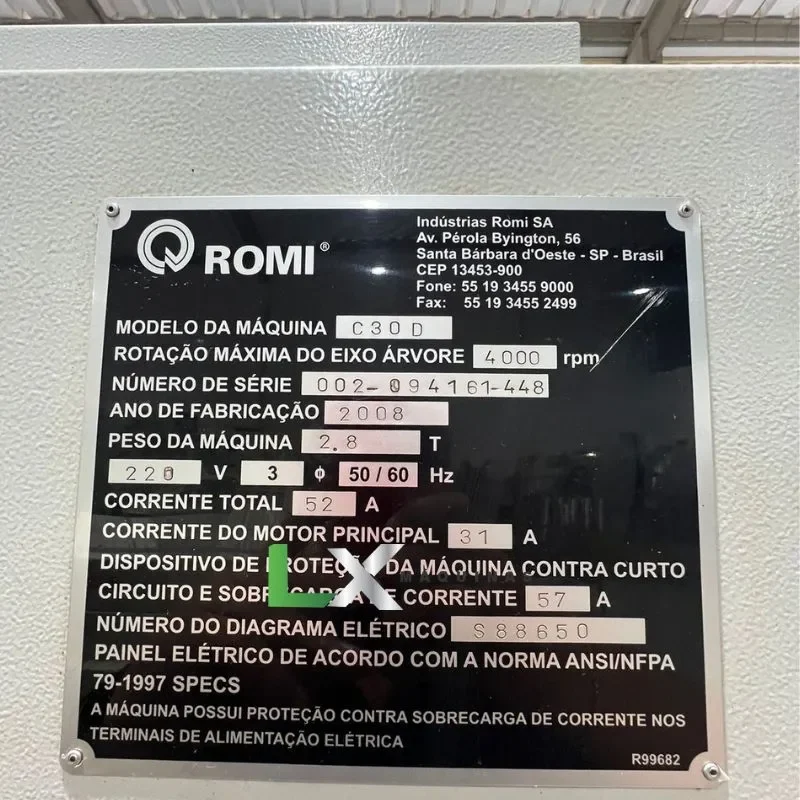 TORNO CNC ROMI CENTUR 30D - SIEMENS - 2008 (1)