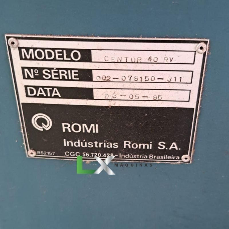 Torno Cnc Romi Centur Rv Mach Lx Maquinas