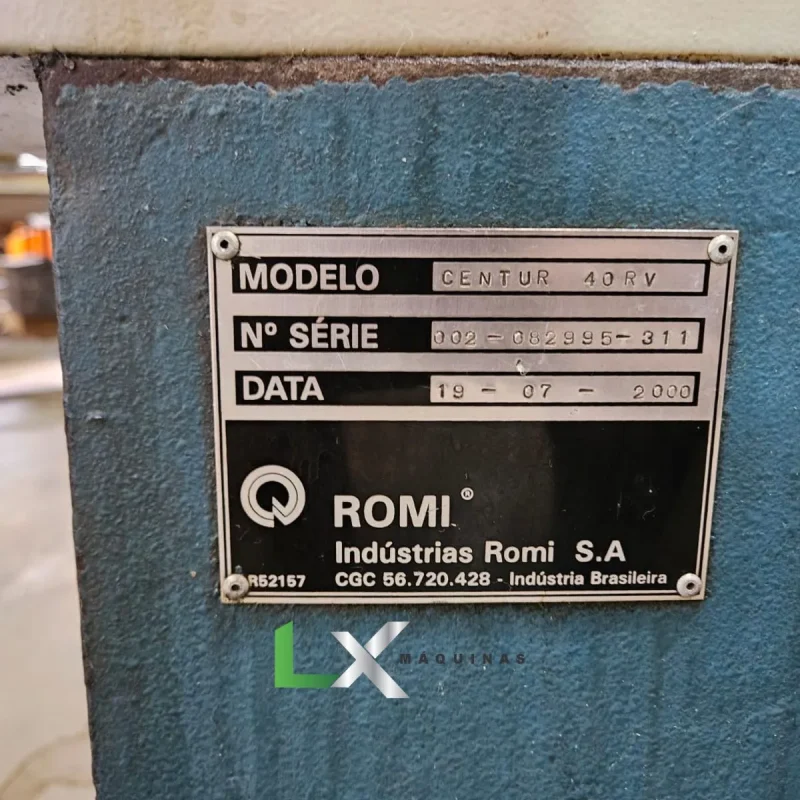 TORNO CNC ROMI CENTUR 40RV – MACH8 - GANG (8)