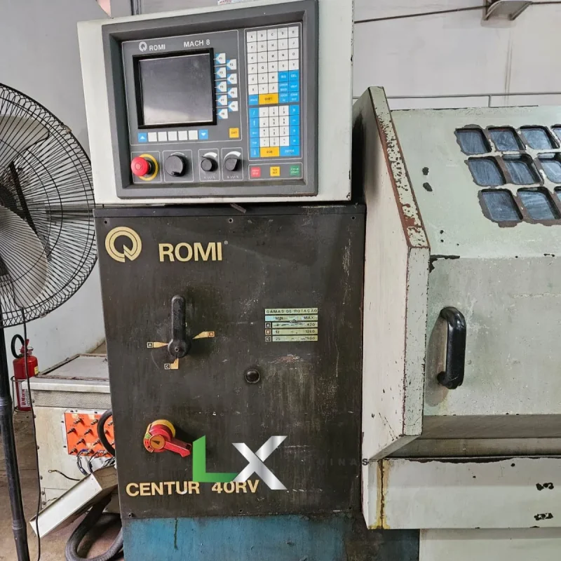 TORNO CNC ROMI CENTUR 40RV – MACH8 - GANG (9)