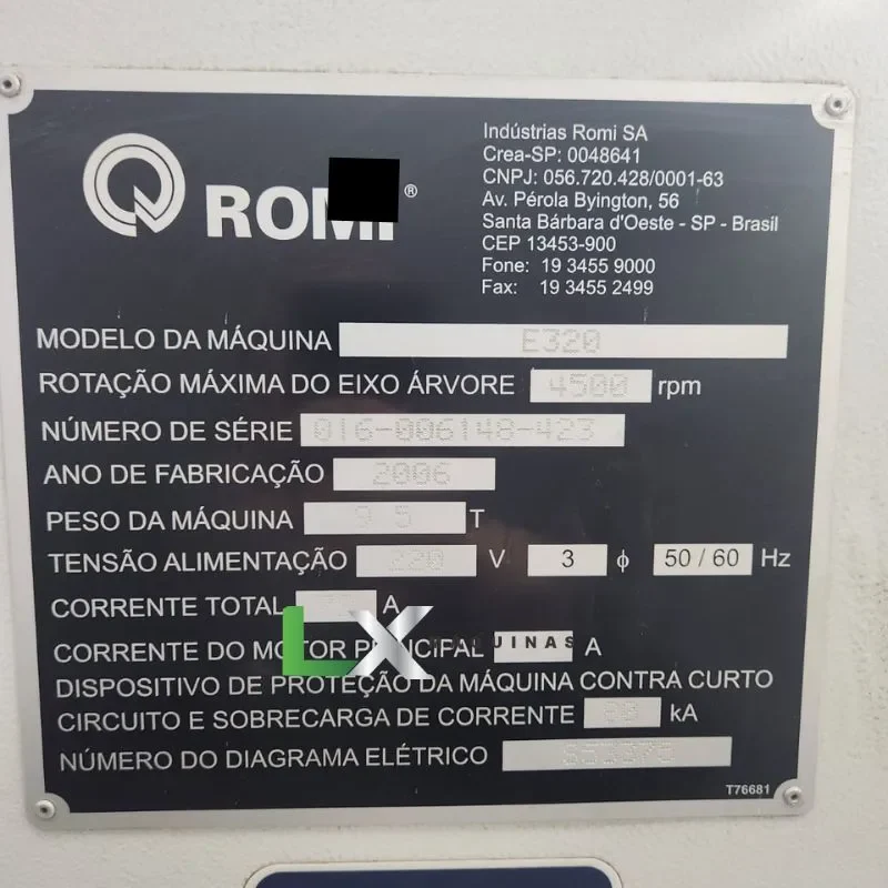 TORNO CNC ROMI E320 FANUC - 2006 (4)