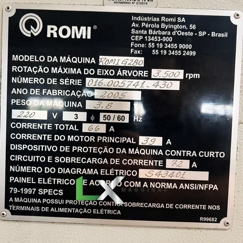 TORNO CNC ROMI G280 FANUC - 2005 (7)