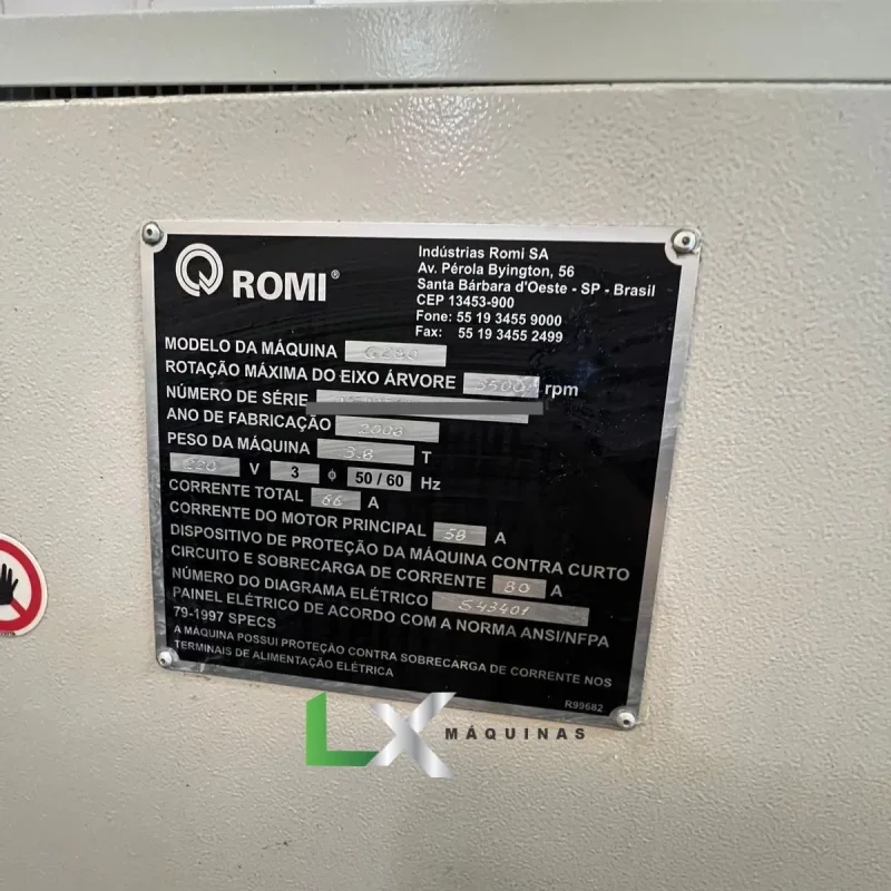 TORNO CNC ROMI G280 - FANUC - 2006 (7)