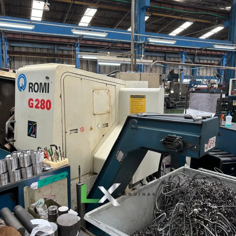 TORNO CNC ROMI G280 FANUC - ANO 2005 (2)