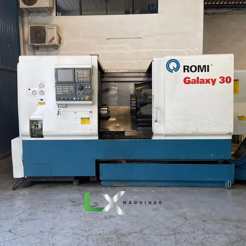 TORNO CNC ROMI GALAXY30 - FANUC - ANO 2003 (1)