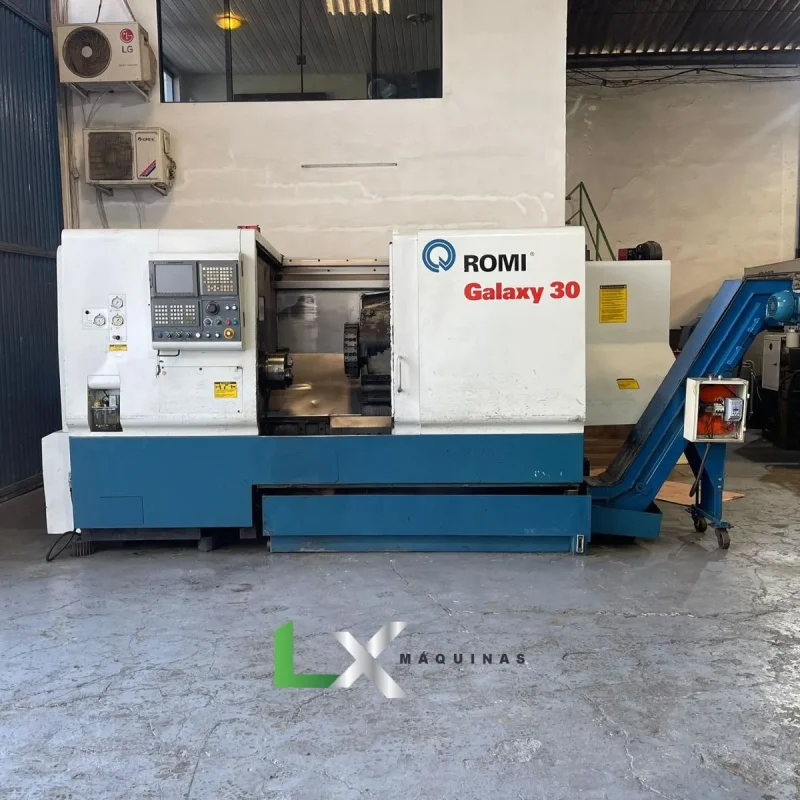 TORNO CNC ROMI GALAXY30 - FANUC - ANO 2003 (2)